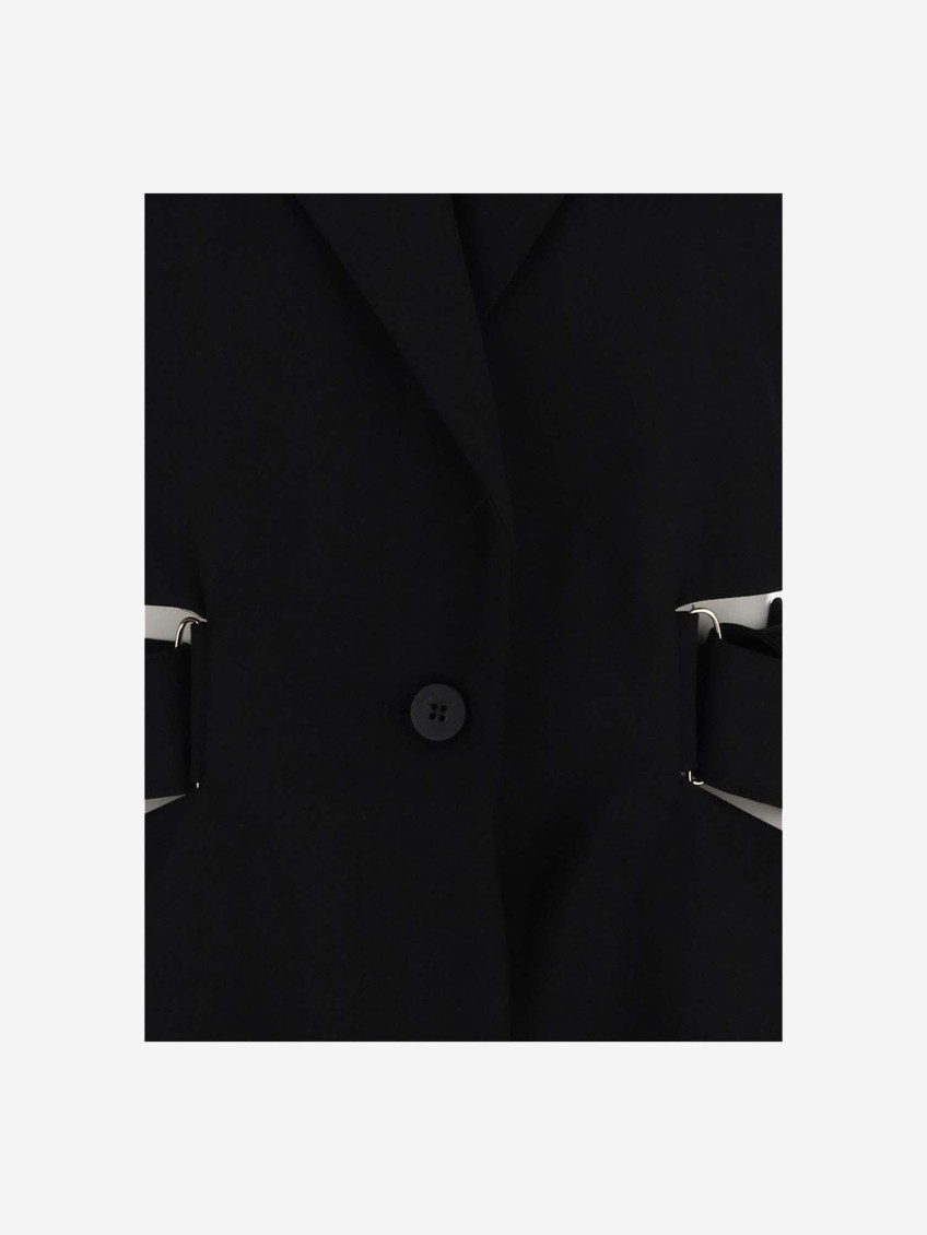 LA ROBE BARI MINI DRSS LS PLUNGE NCK BLACK