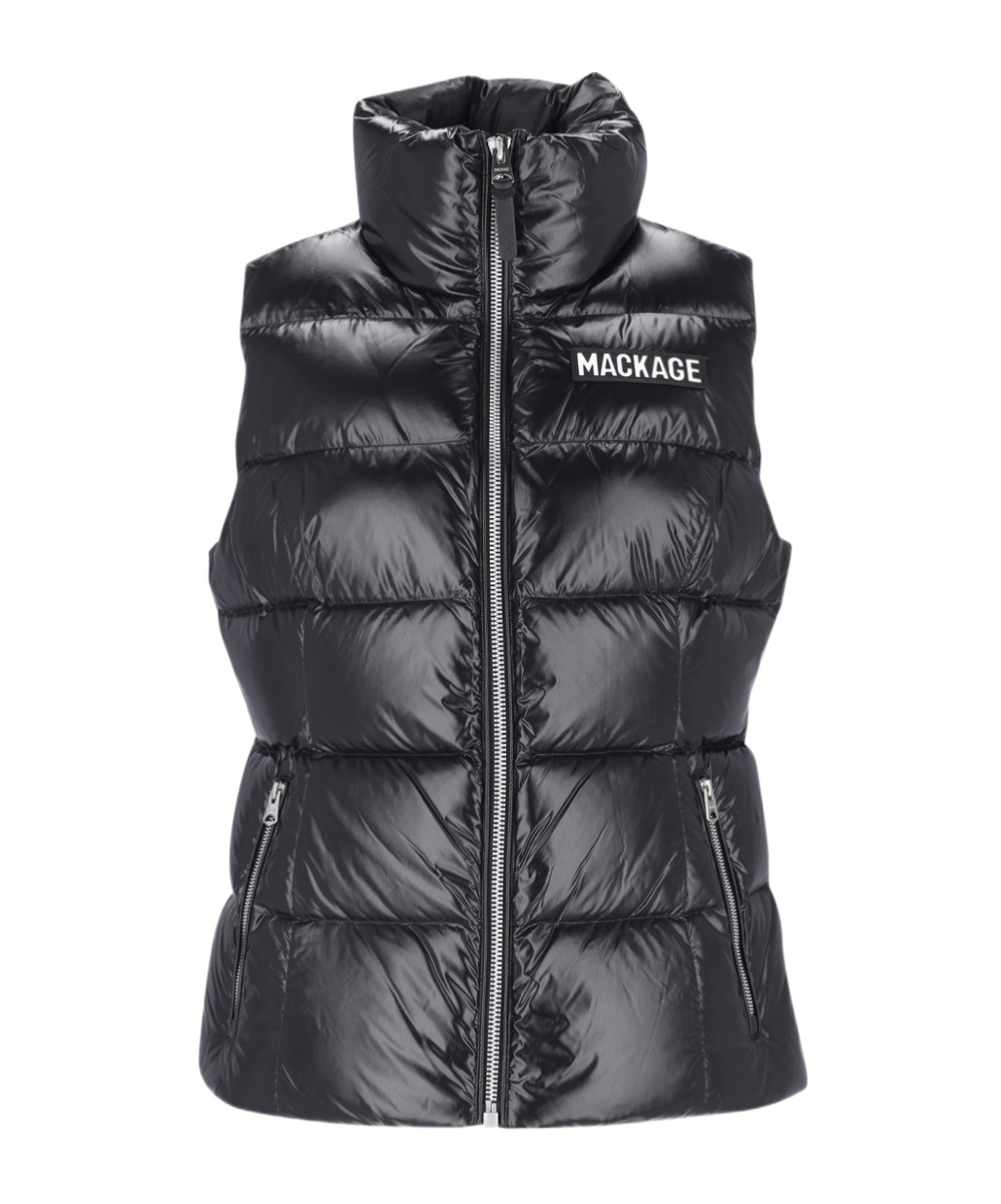Logo-patch padded gilet