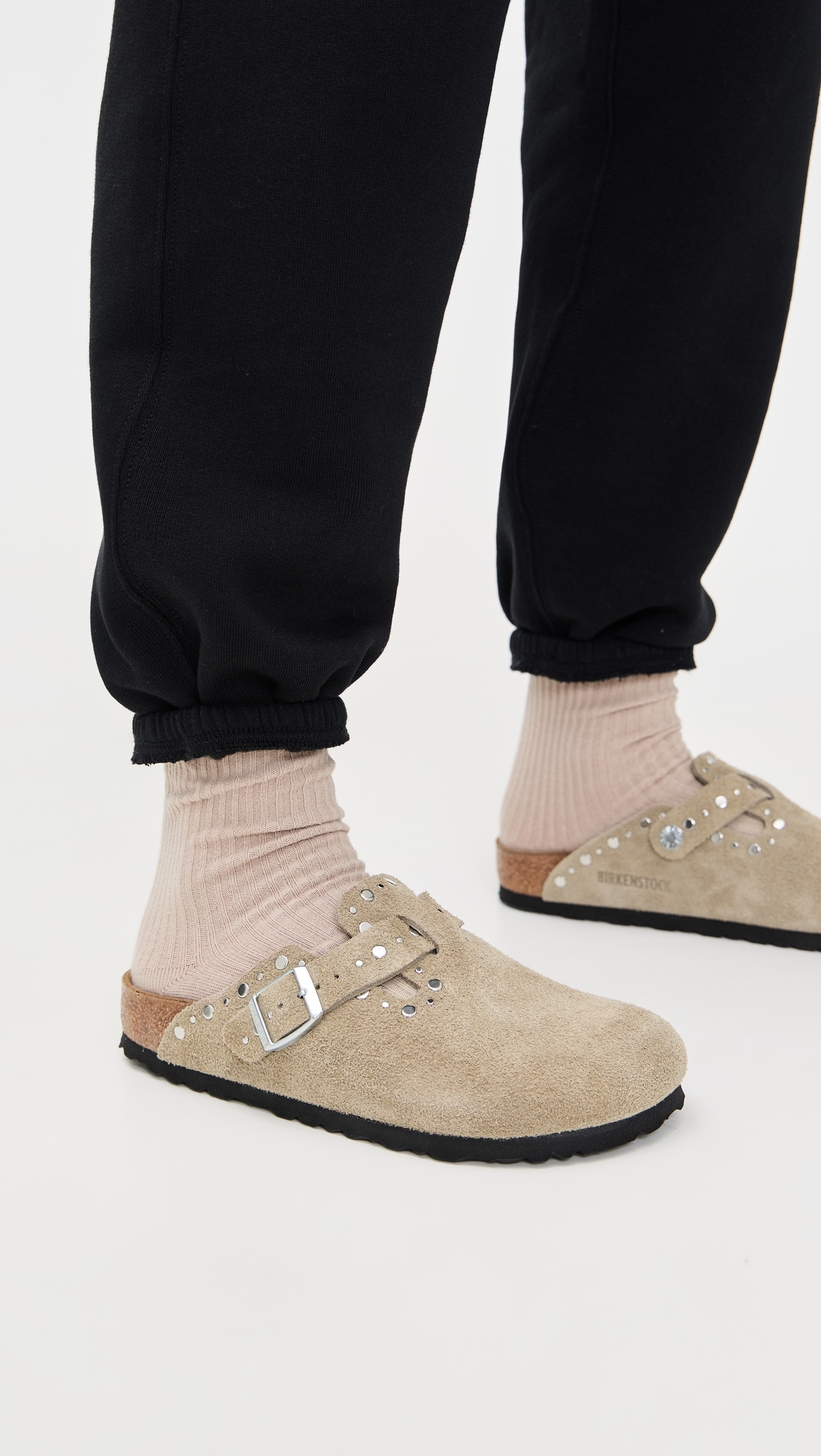 Boston Rivets Clogs Taupe