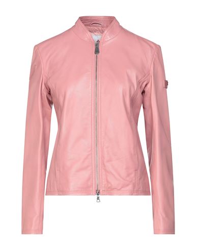 Woman Jacket Pink Size 6 Leather