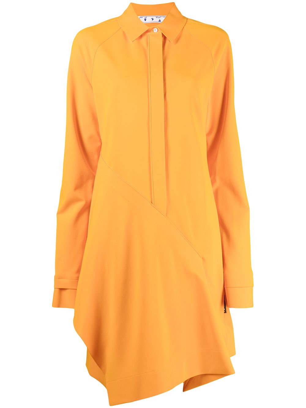 Panelled shirt dress - Yellow
