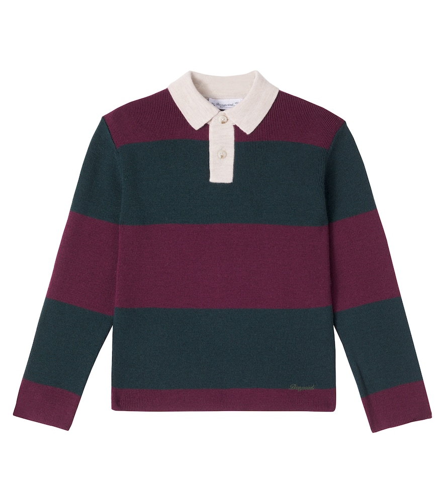 Jenson striped wool polo sweater