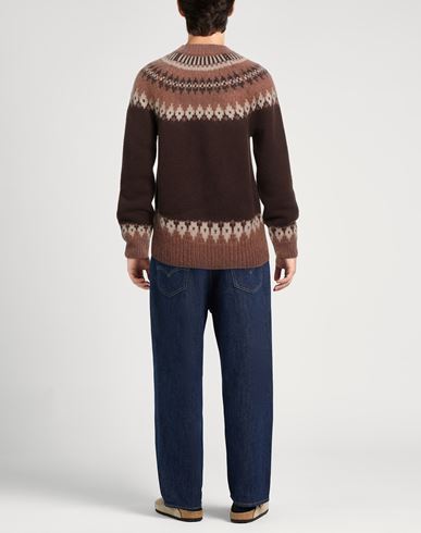 Man Turtleneck Dark brown Size XL Virgin Wool, Mohair wool, Polyamide, Wool