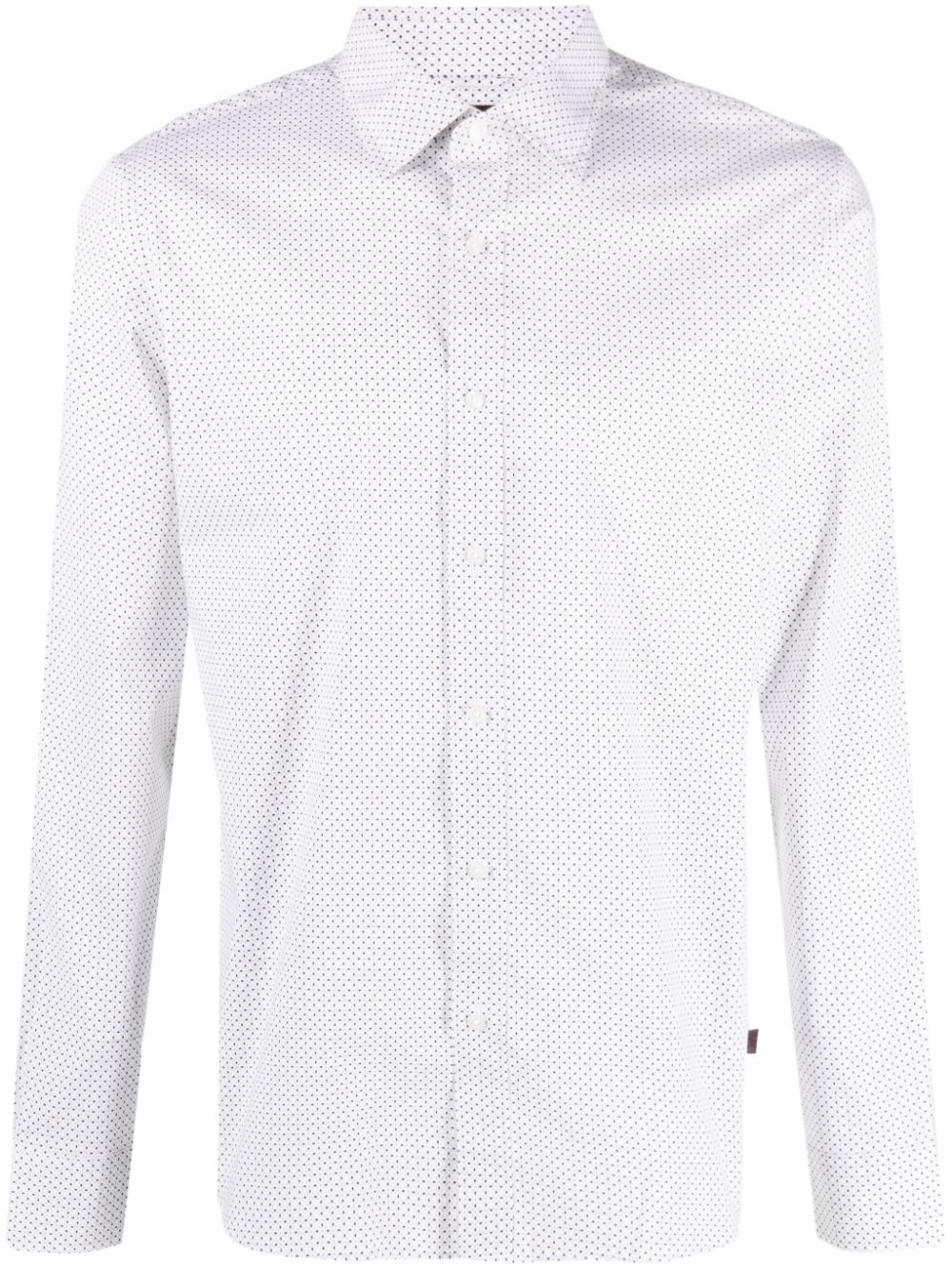 Ls Spread Mosaic Star stretch-cotton shirt - Blue