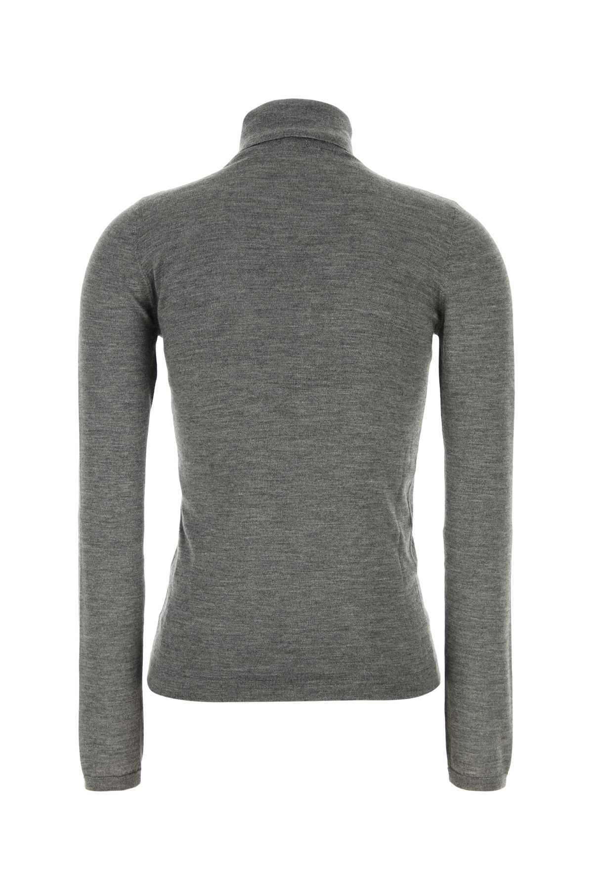 Brunello Cucinelli Grey Cashmere Blend Sweater