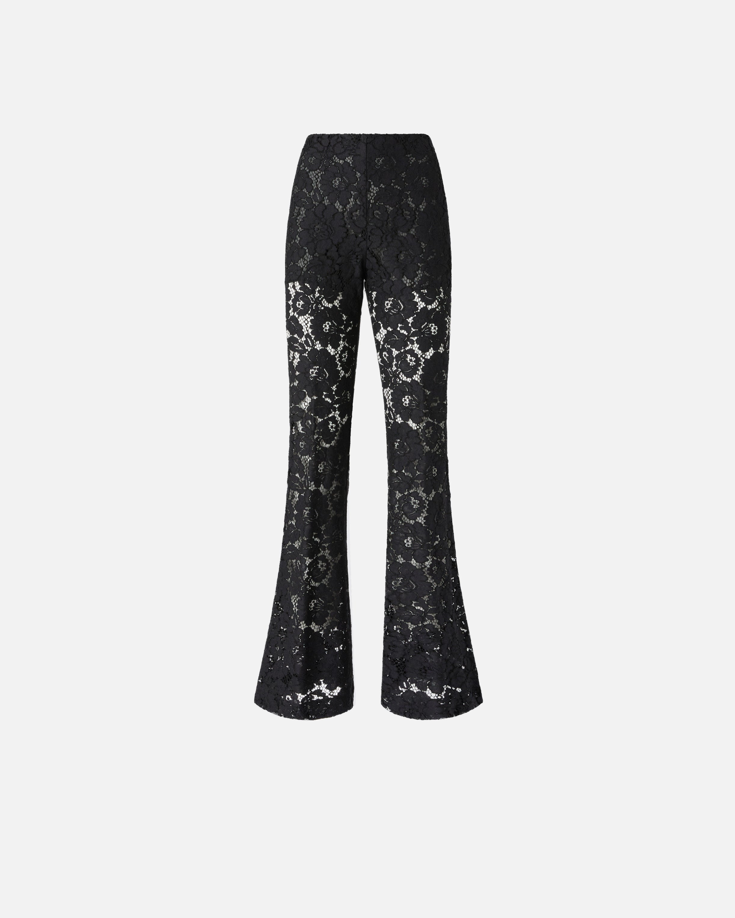 Flared lace trousers - 36