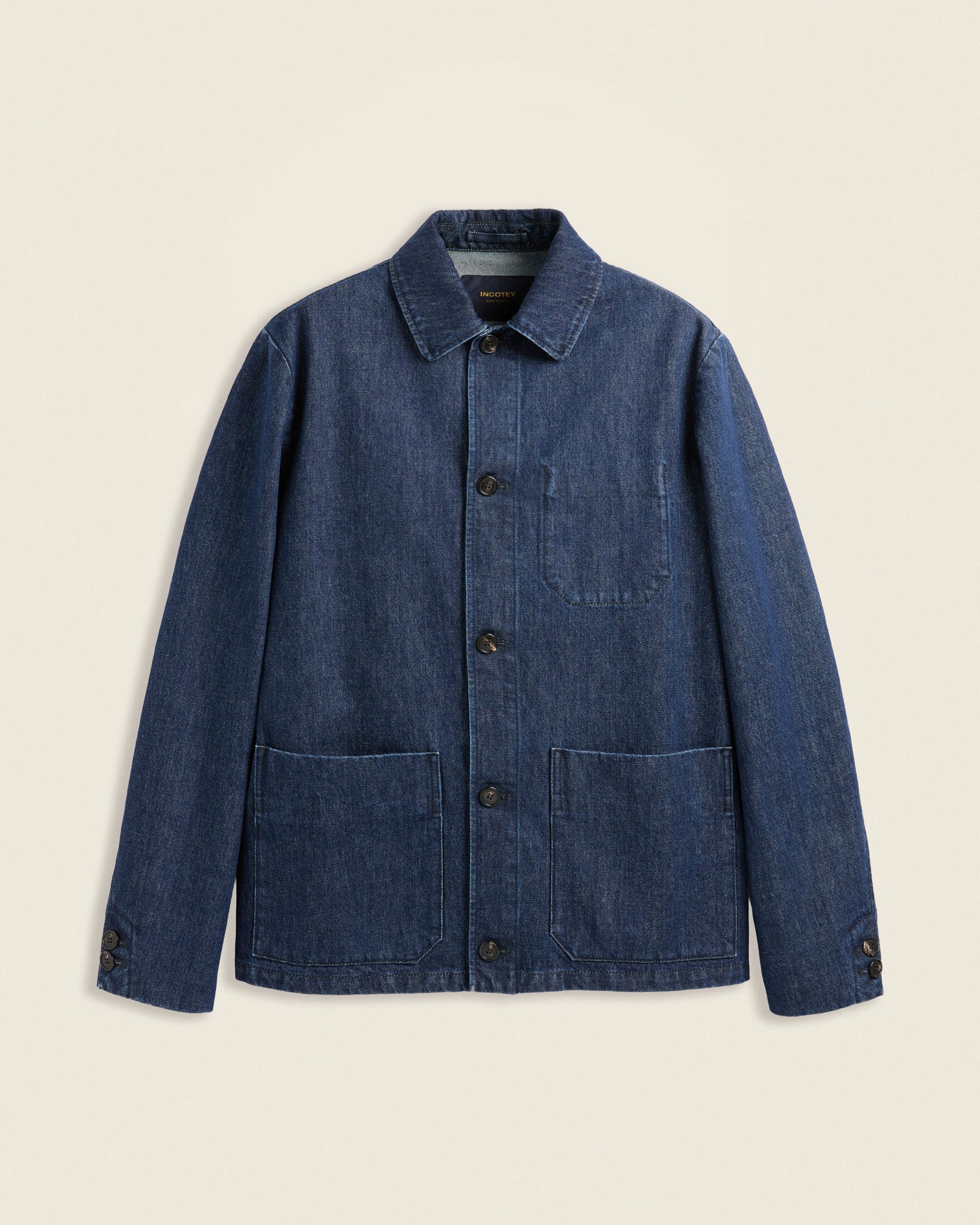 Denim chore jacket dark blue