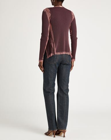 Woman Cardigan Mauve Size S Cotton, Polyester