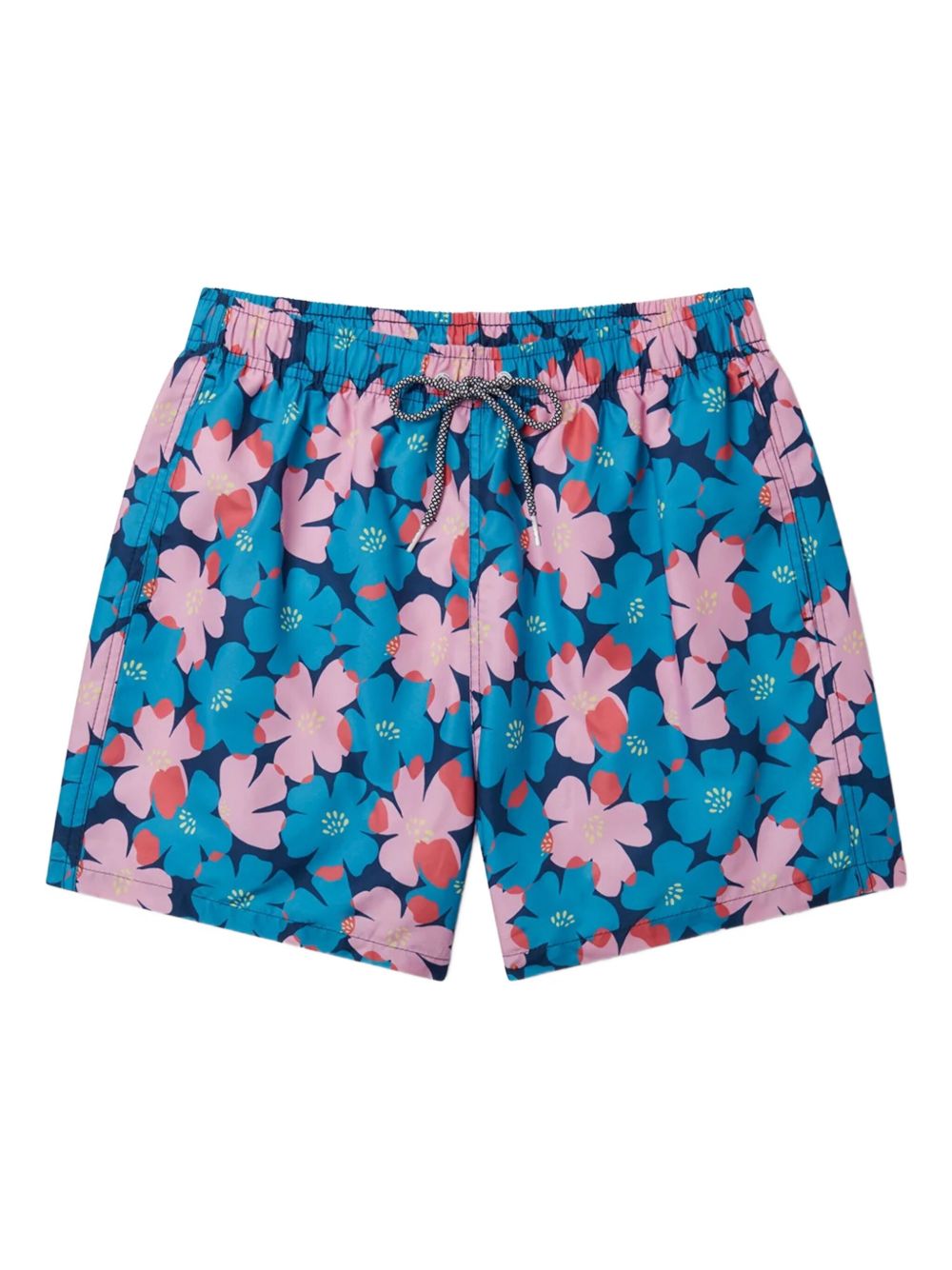 Floral-print swim shorts - Blue
