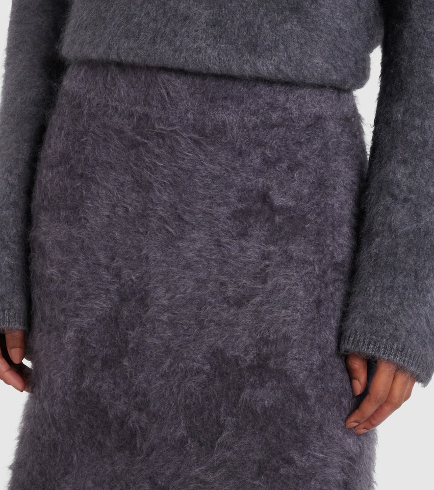 Asta cashmere midi skirt