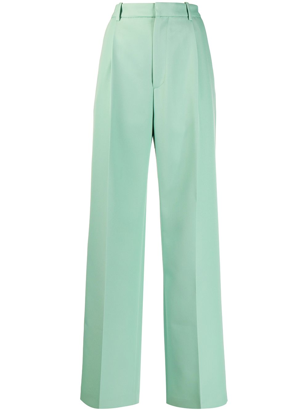 Tailored wide-leg trousers - Green