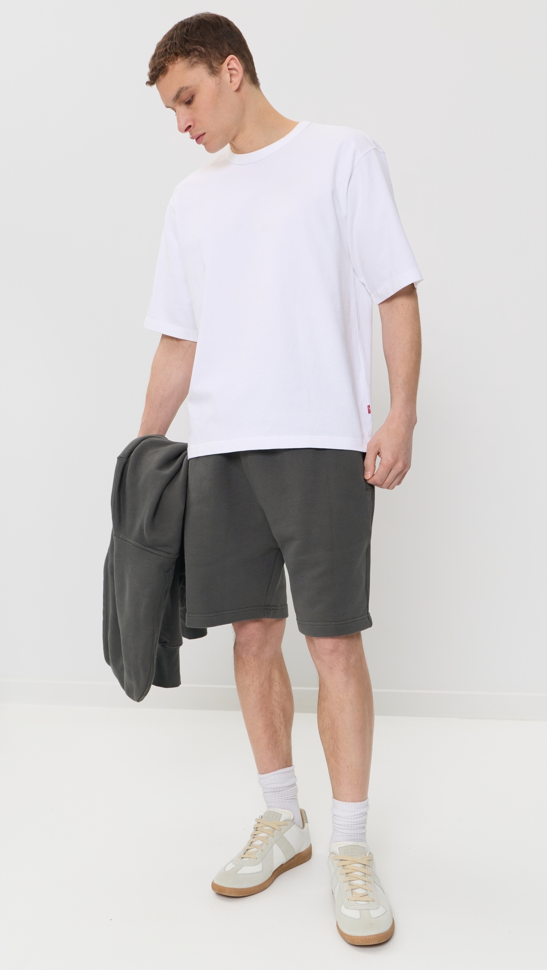 Loopback Shorts Washed Black