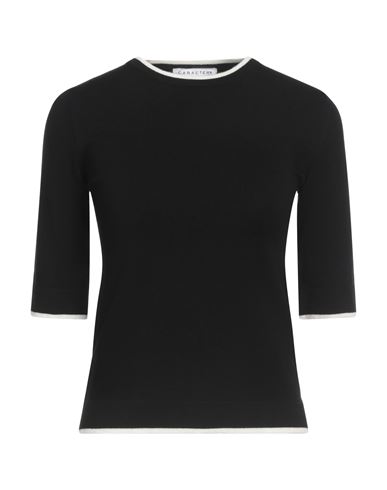 Caractère Woman Sweater Black Size M Viscose, Polyester, Polyamide