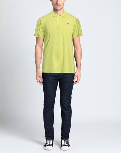 Man Polo shirt Lime green Size S Cotton