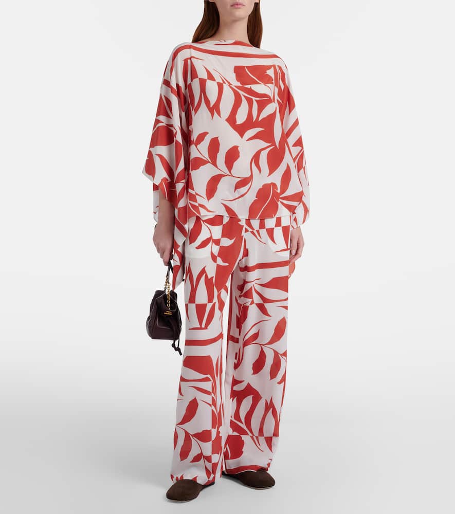 Tambuto printed silk blouse