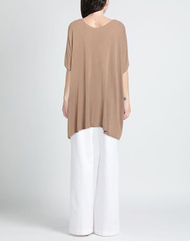 Woman Sweater Sand Size S/M Modal, Acrylic