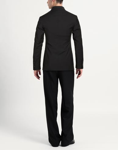 Man Blazer Black Size 38 Polyester, Virgin Wool, Elastane