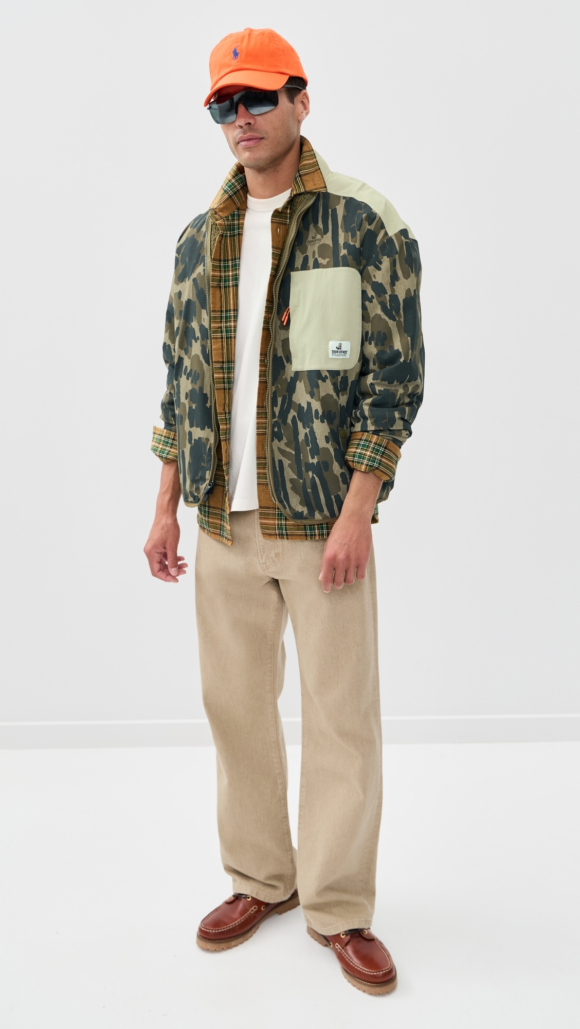 Tour Divot Camo Sherpa Jacket Bark Camo