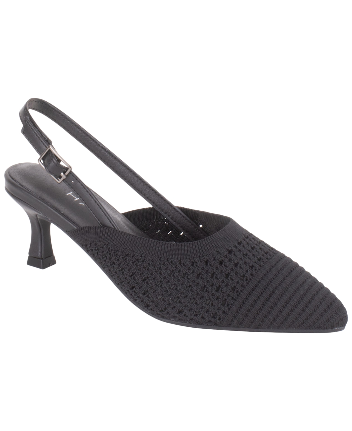 Women's Palermo Slingback Buckle Pumps - Black