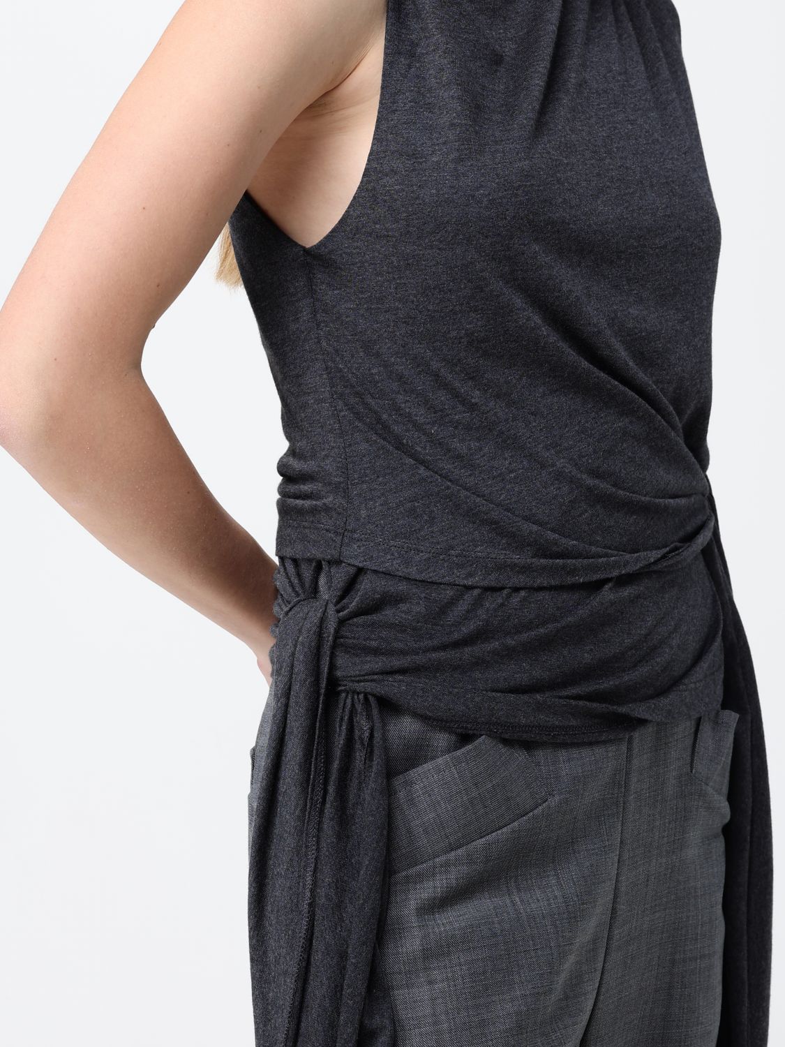 Top Woman color Grey