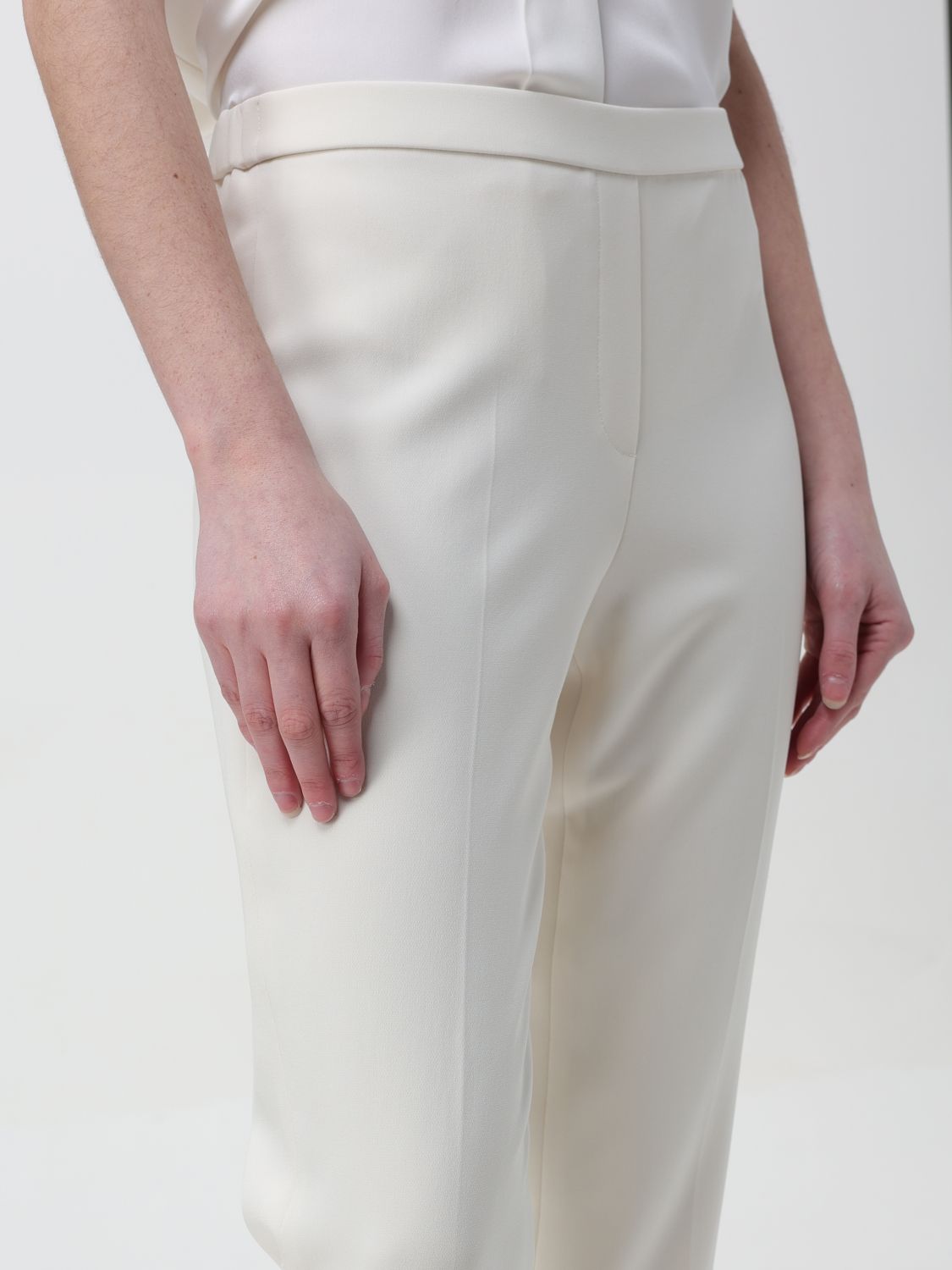 Pants Woman color Ivory