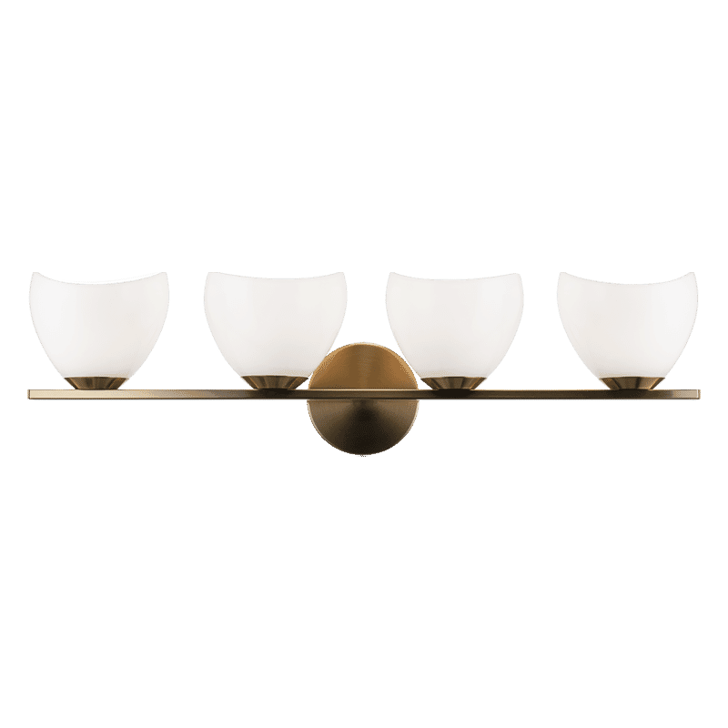 Matteo Uptowne 4-Light Wall Sconce In Aged Gold Bra