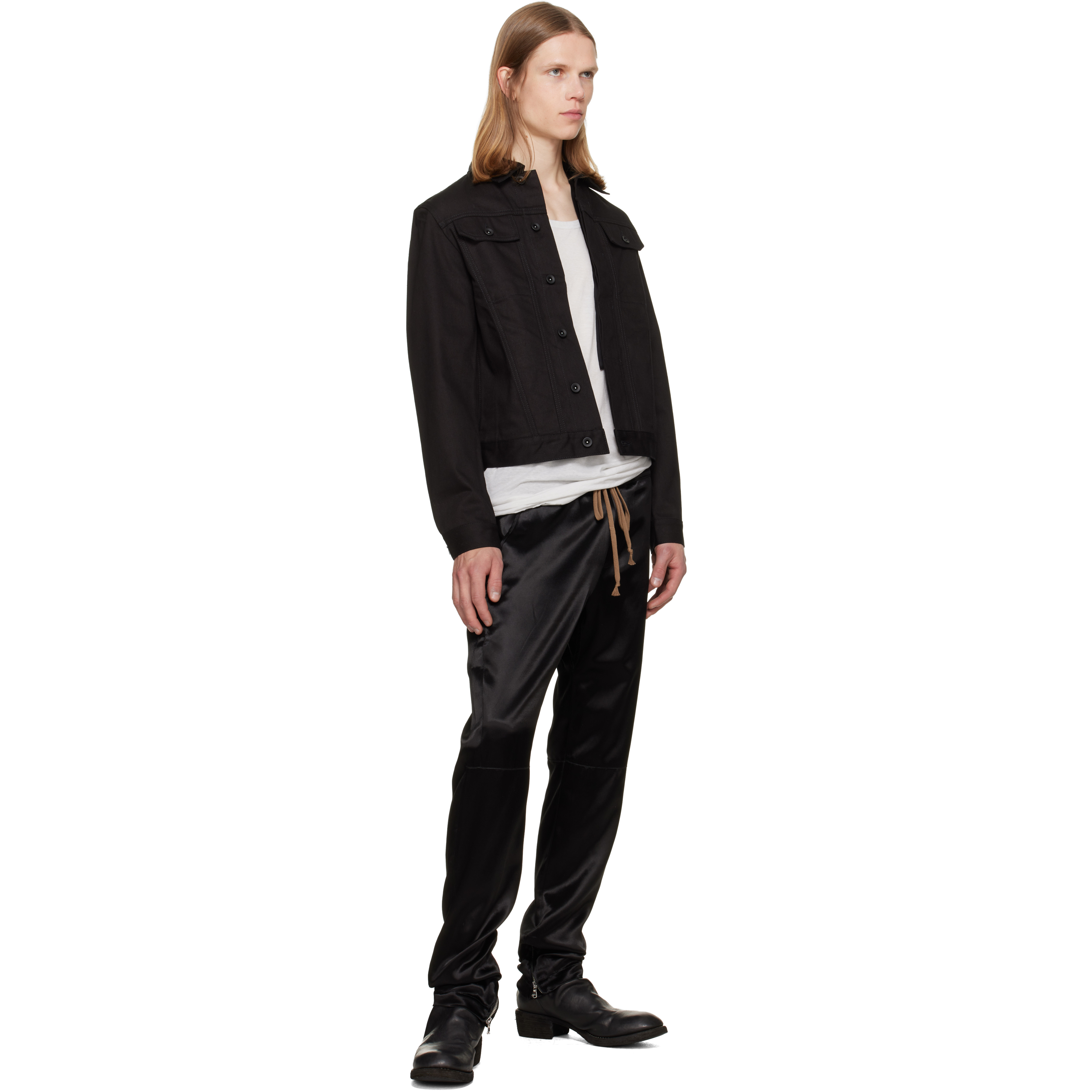 Black Moto Trousers