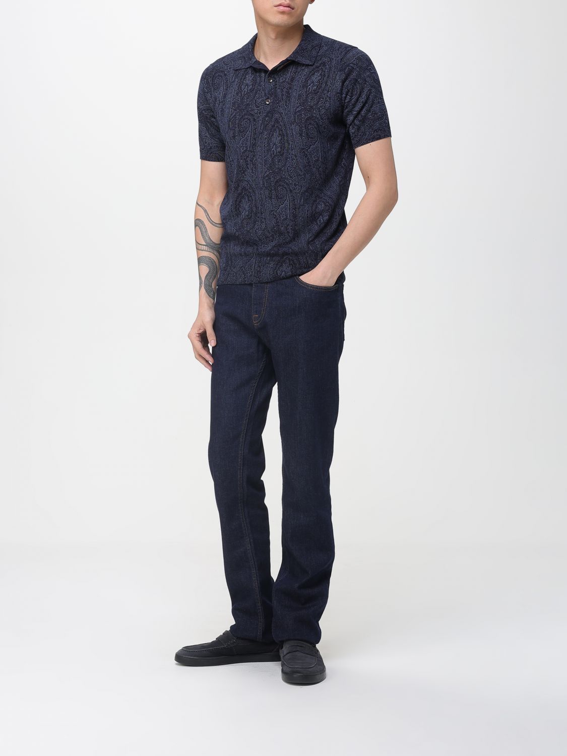 Polo Shirt Men color Blue