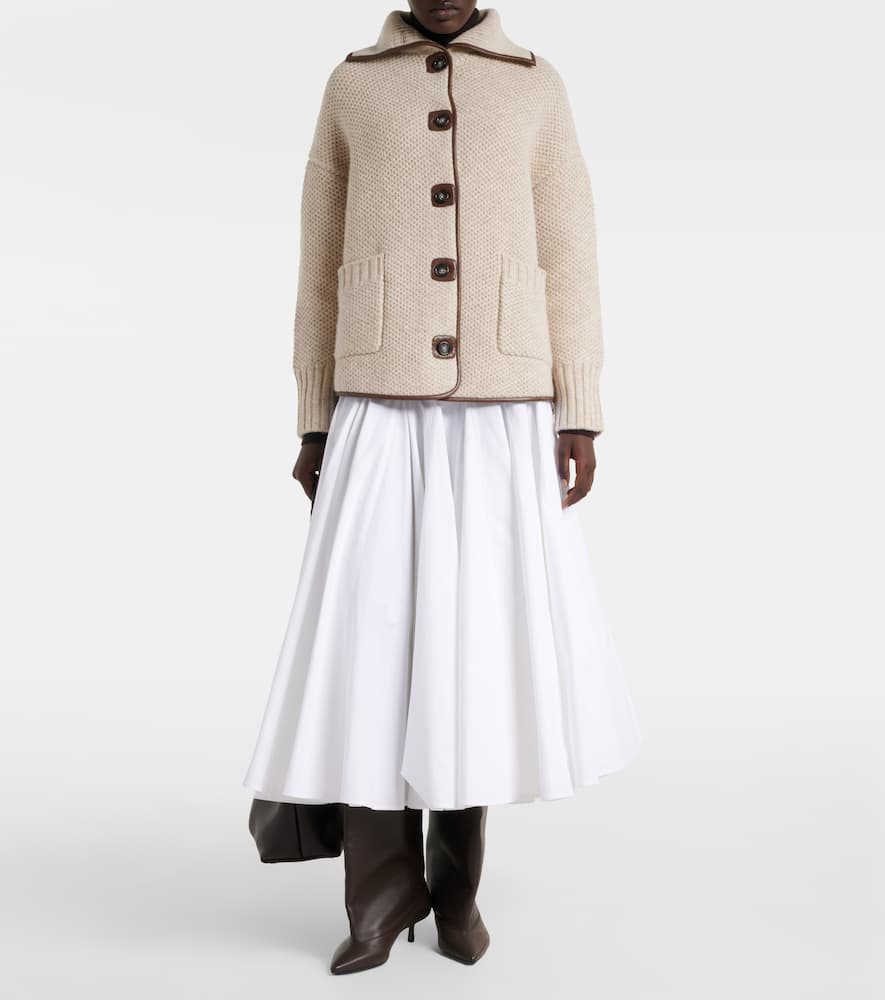 Llewellyn knitted wool jacket