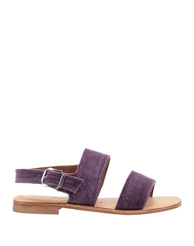 Woman Sandals Purple Size 6 Textile fibers