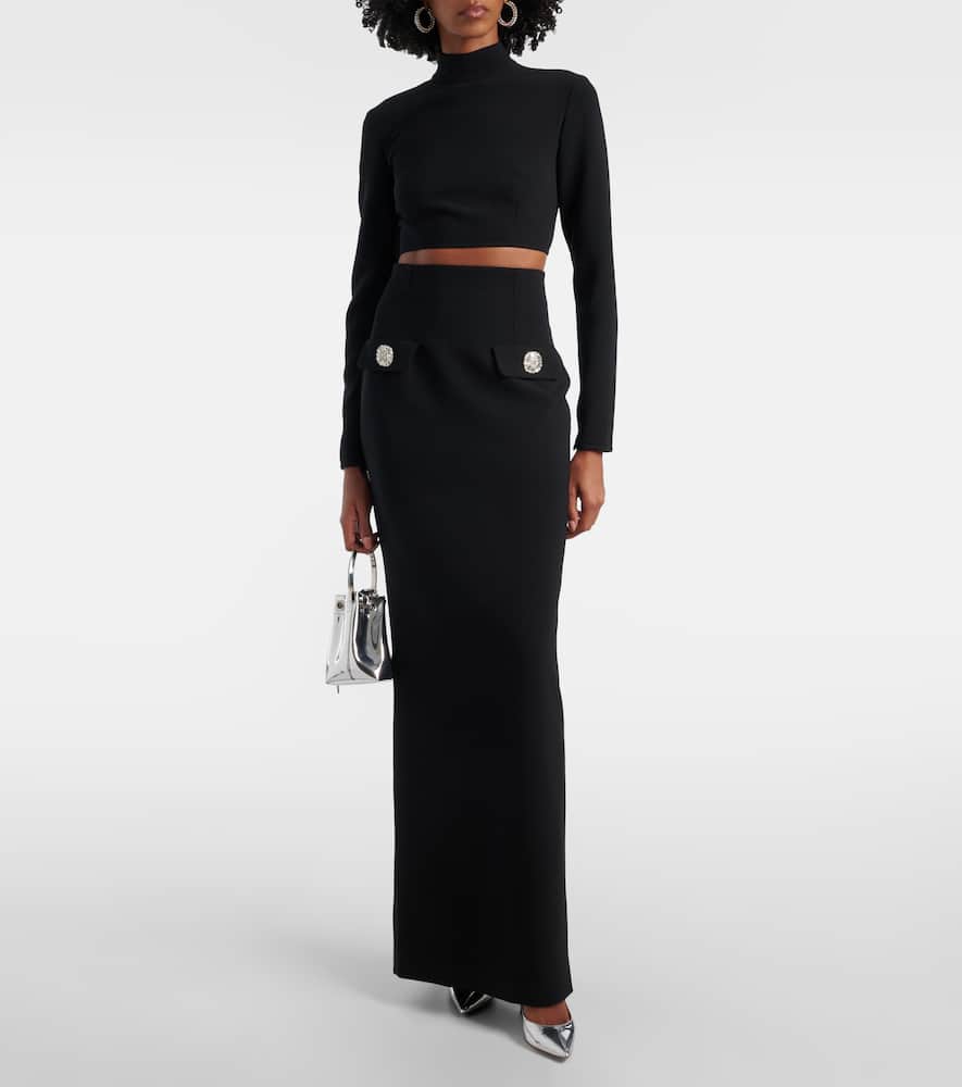 Embellished maxi skirt