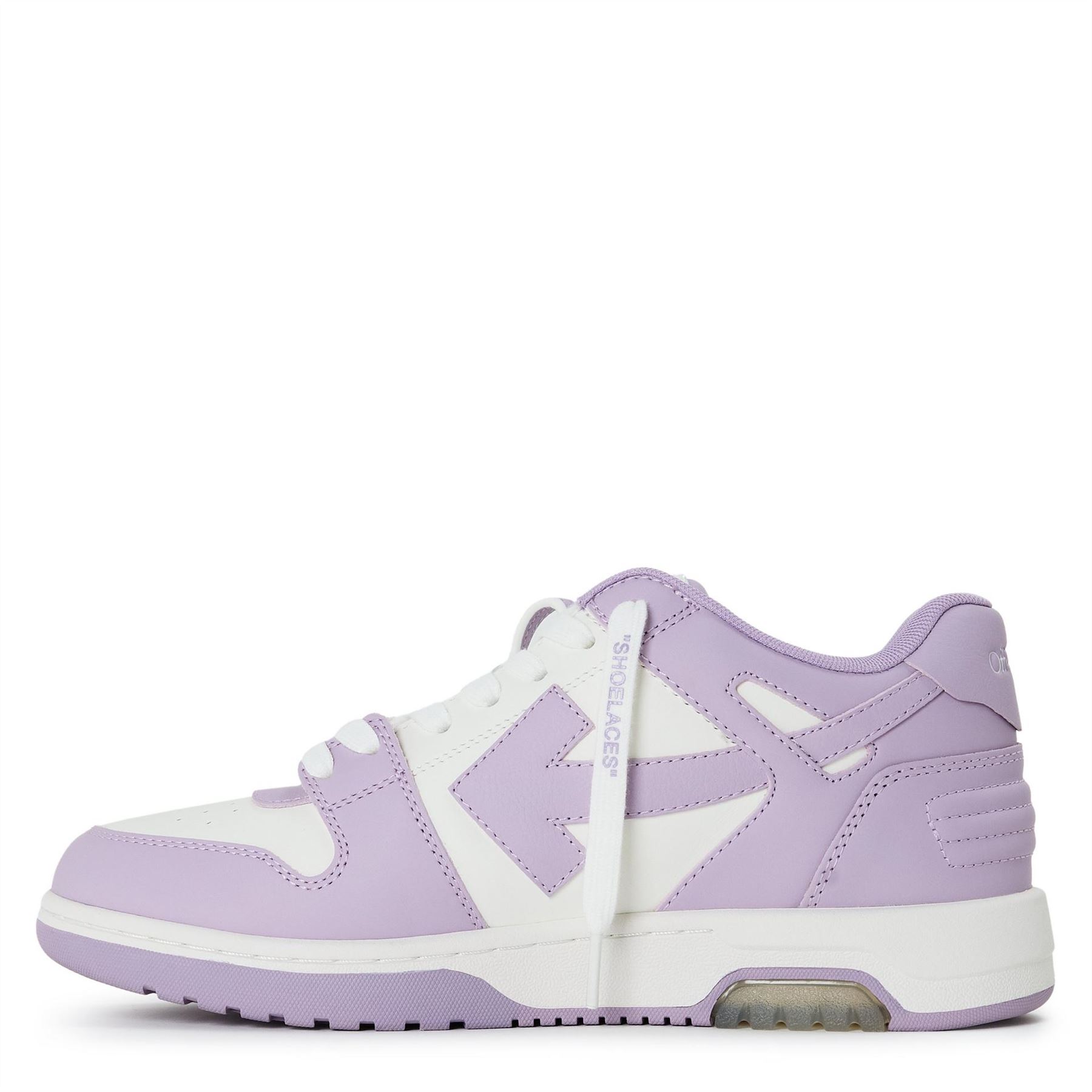 Off-White Womens Off White Out Of Office Low Top Trainers in Lavander/White - Lilac