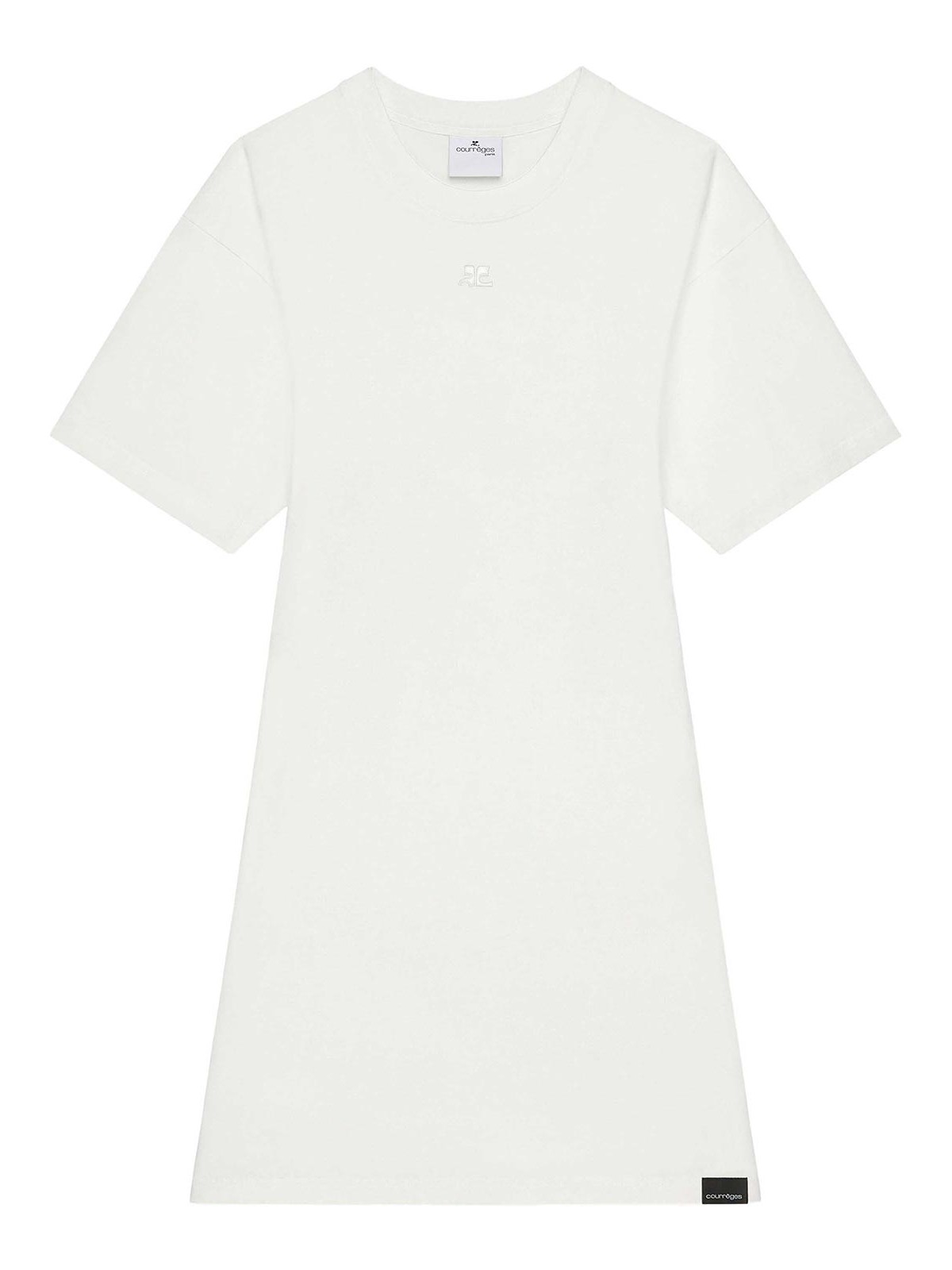 White Cotton Mini Dress