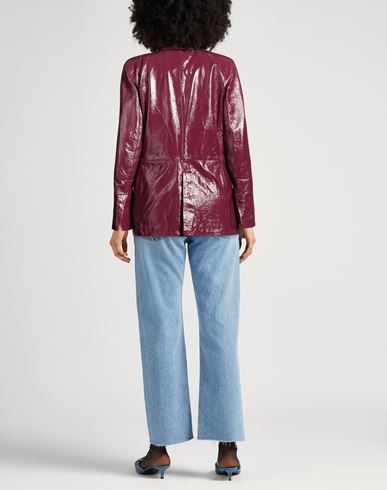 Woman Blazer Garnet Size 4 Lambskin