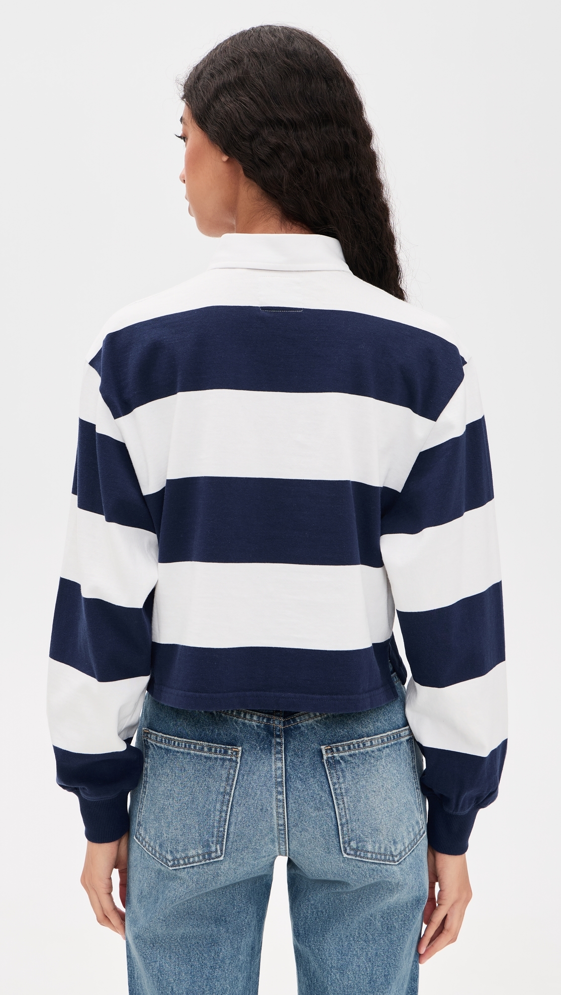 Rugby Tee Jumbo Navy Blue Stripe