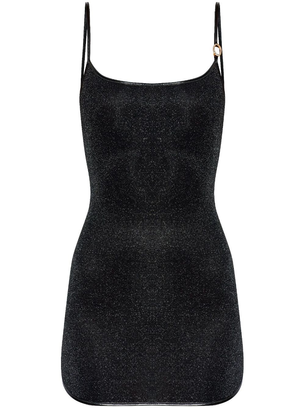 Lurex mini dress - Black