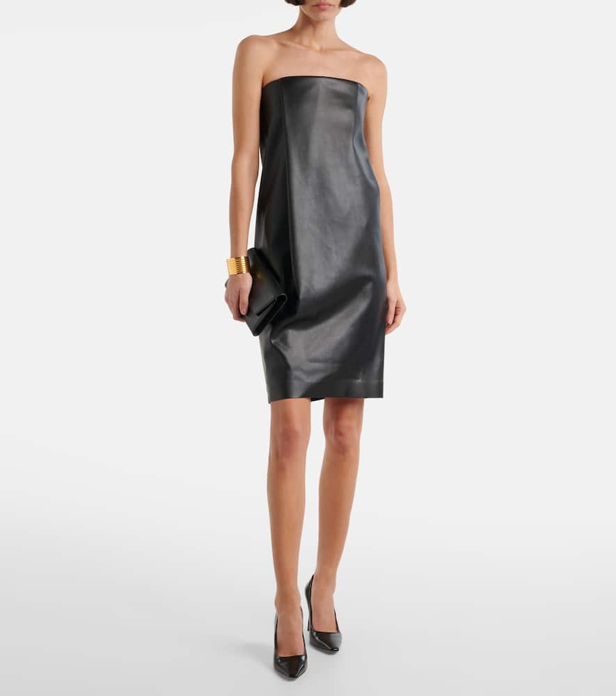 Locarno faux leather minidress
