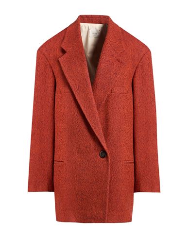 Crème Woman Blazer Rust Size 2 Virgin Wool