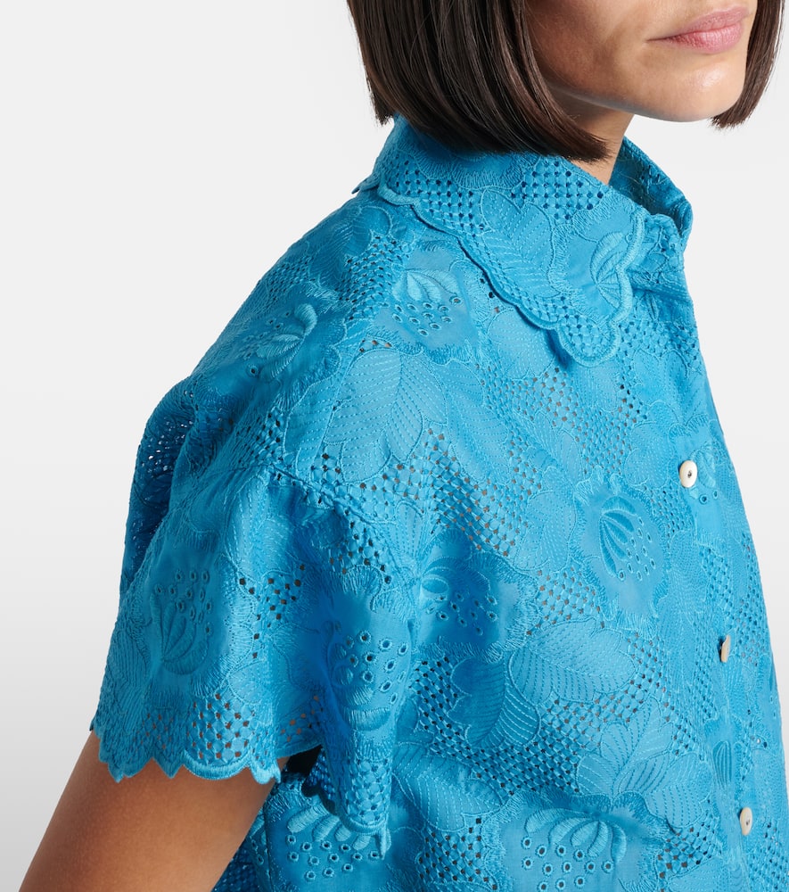 Embroidered cotton shirt