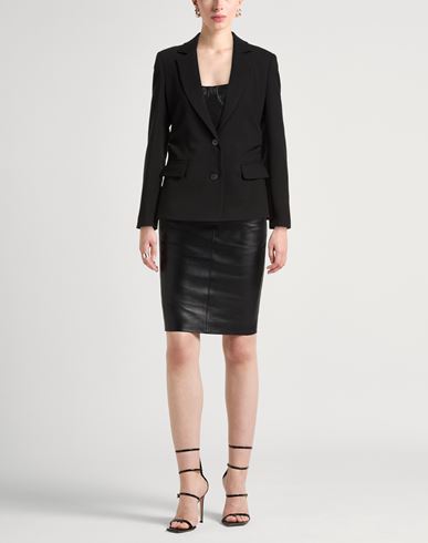 Woman Blazer Black Size 8 Polyester, Viscose, Elastane