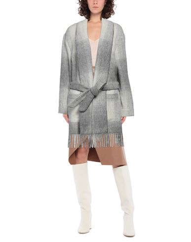 Woman Overcoat & Trench Coat Light grey Size L Alpaca wool, Wool, Viscose