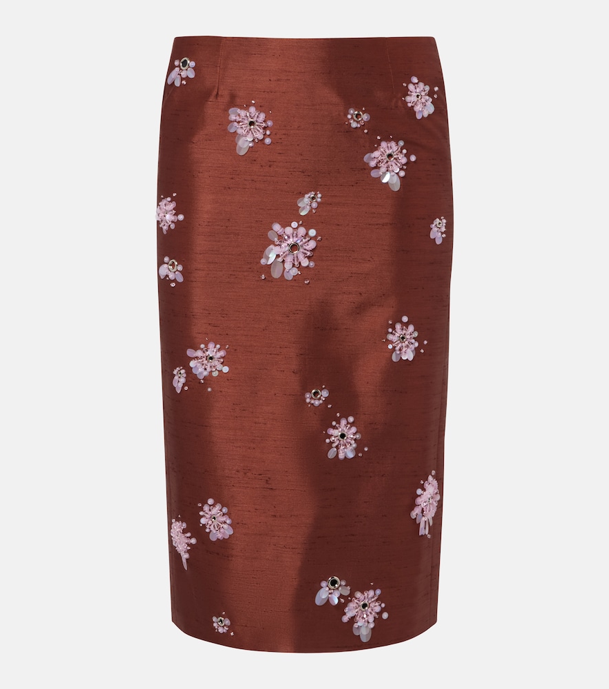 Embellished slip skirt