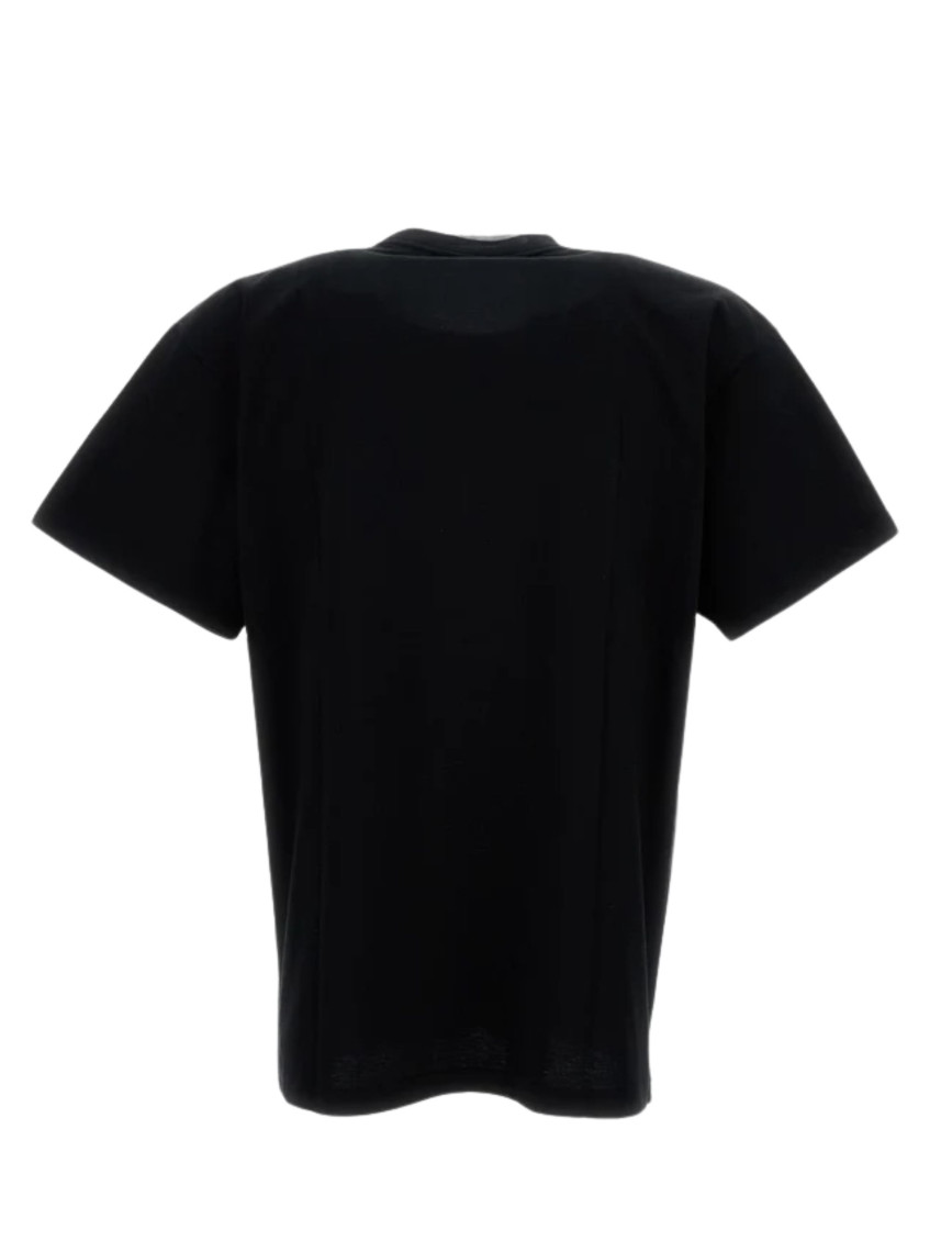 Black Crewneck Printed T-Shirt