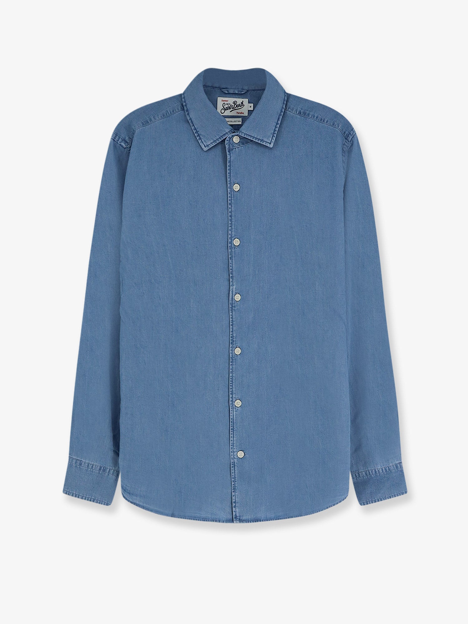 Light-Wash Denim Shirt — Blue