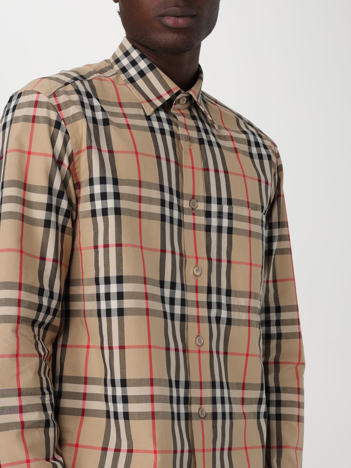 Shirt Men color Beige