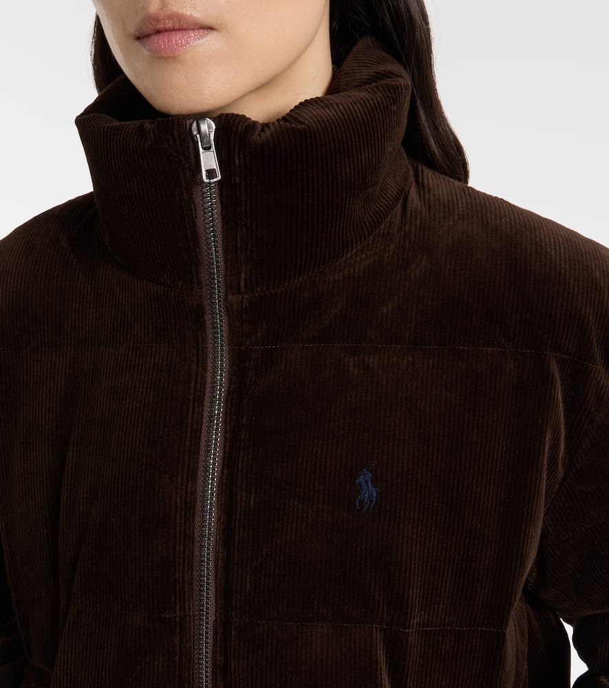 Cotton corduroy down jacket