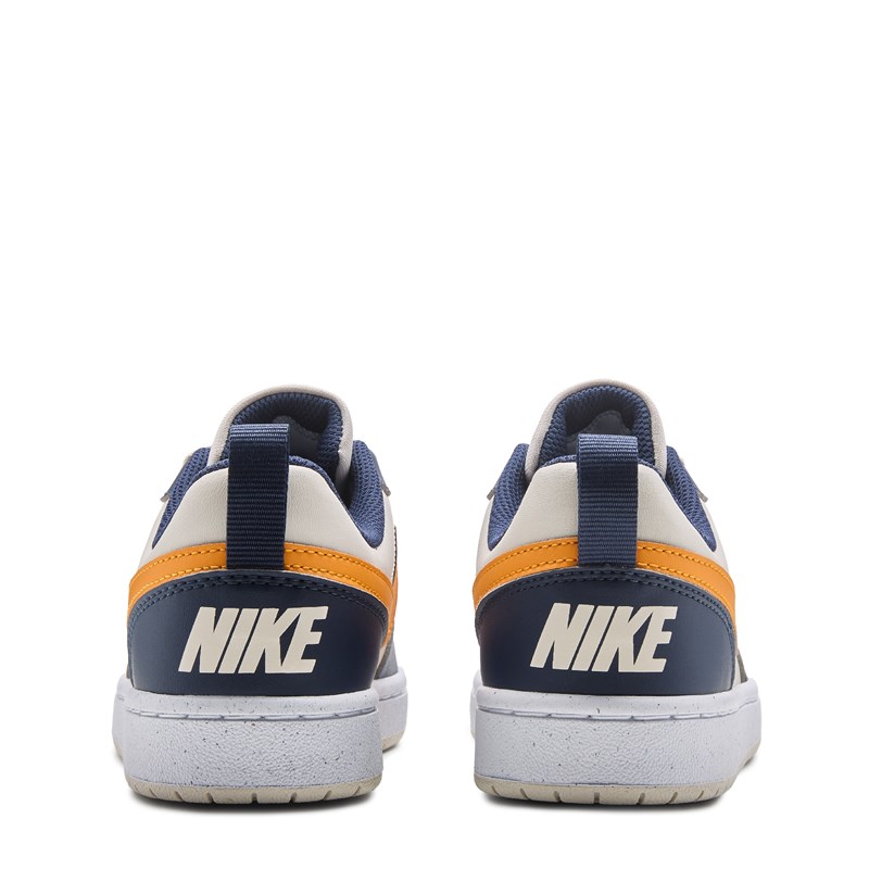 Kids' Court Borough Recraft Low Top Sneaker Big Kid Shoes (Grey/Navy/Orange)