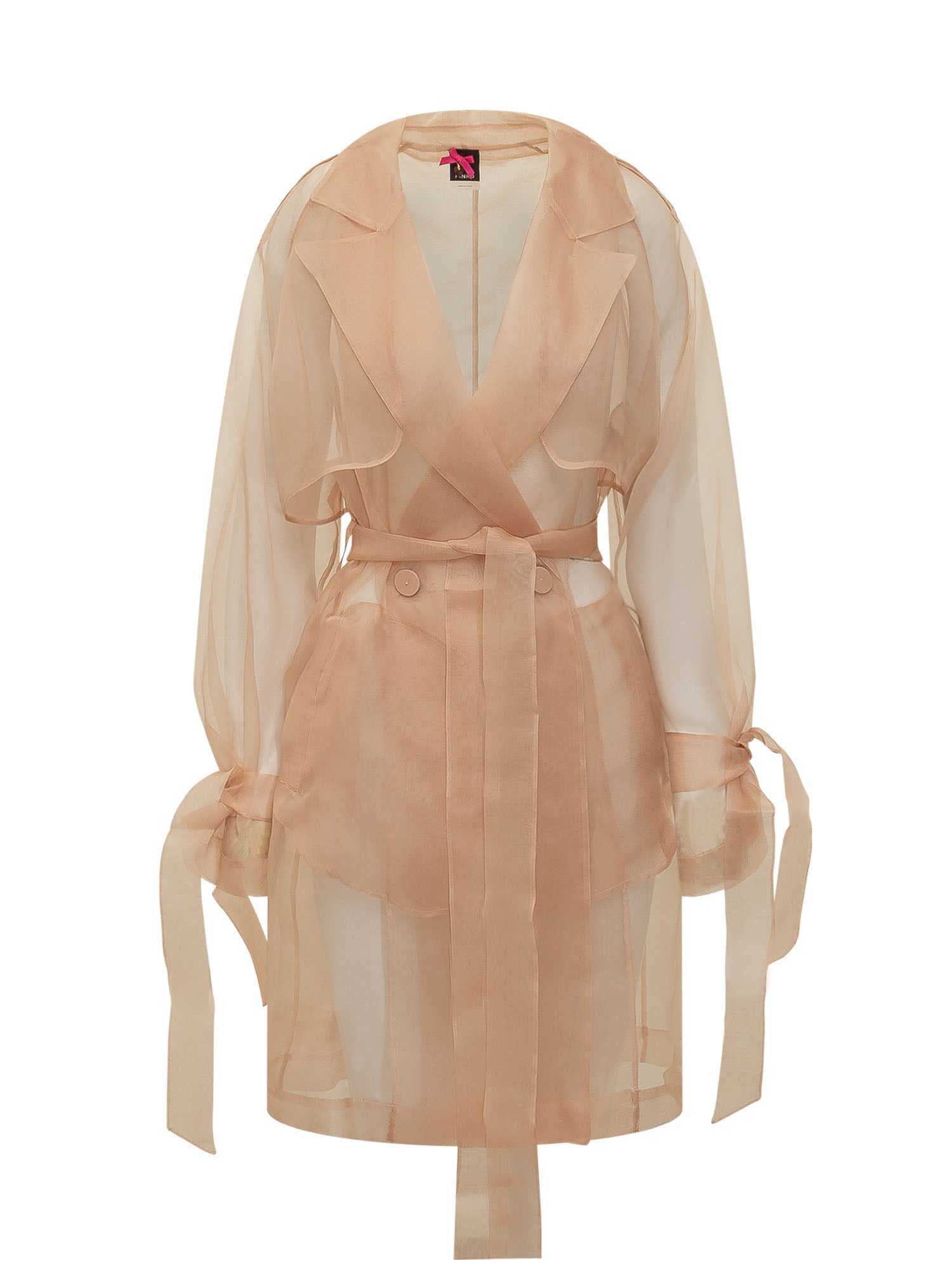Light Knit Trench Coat with Belt