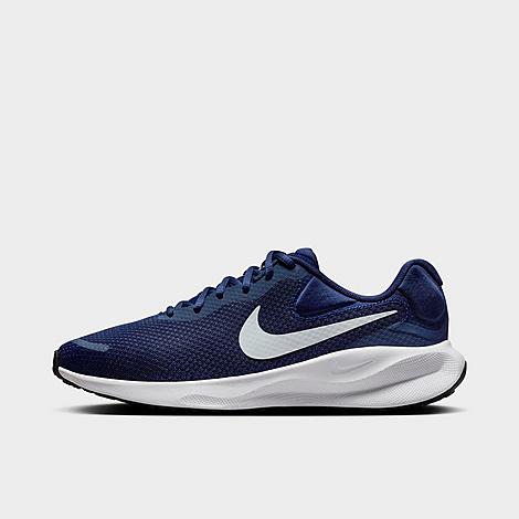 Men's Revolution 7 Road Running Shoes in Midnight Navy/Pure Platinum/Black