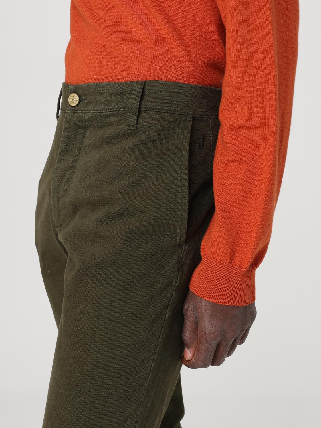 Pants Men color Military